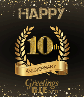 Happy 10th Anniversary GIF-10012 GreetingsGif.com
