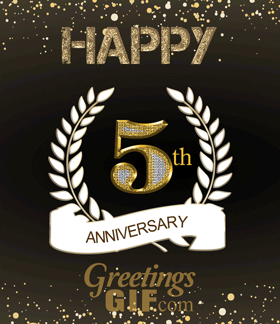 Happy 5th Anniversary GIF-10007 GreetingsGif.com