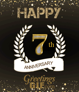 Happy 7th Anniversary Gif 2 Happy 7th Anniversary GIF-10009 GreetingsGif.com
