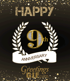Happy 9th Anniversary GIF-10011 GreetingsGif.com