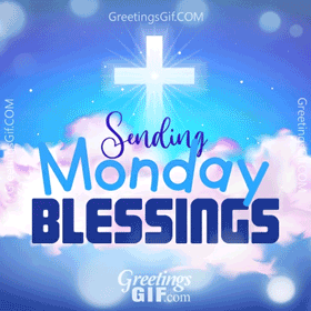 Sending Monday Blessings Gif - 1003 1