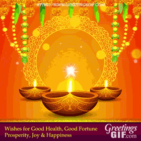 Animated Diwali Blessings Gif