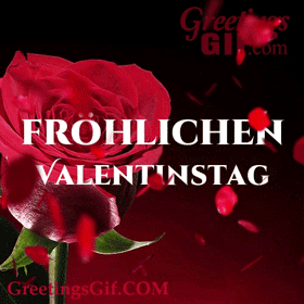 Fröhlichen Valentinstag Gif - Animated Happy Valentines Day in German Gif - 1191 2 Fröhlichen Valentinstag Gif