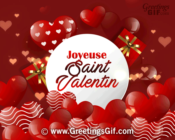 Joyeuse Saint Valentin Gif - Happy Valentines Day in French Gif - 1190 4 Joyeuse Saint Valentin Gif - Animated Happy Valentines Day in French Gif