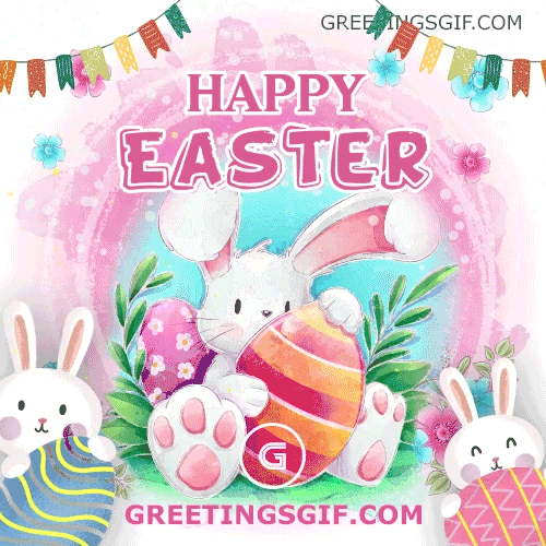 Happy Easter Gif - 1231 2 Happy Easter Bunny GIF