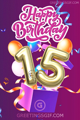 Happy 15th Birthday Gif