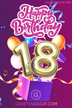 Happy 18th Birthday Gif