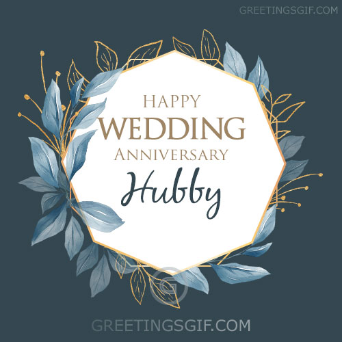 Happy Wedding Anniversary Hubby Card