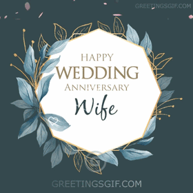Happy Wedding Anniversary Wife Gif