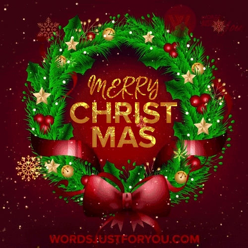 Merry Christmas Gif - 1425 10 Merry Christmas Wreath Gif
