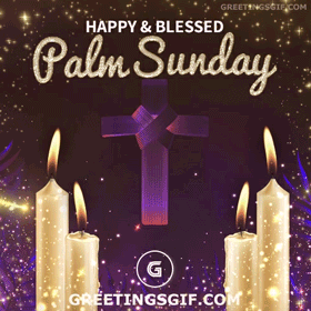 Blessed Happy Palm Sunday Gif