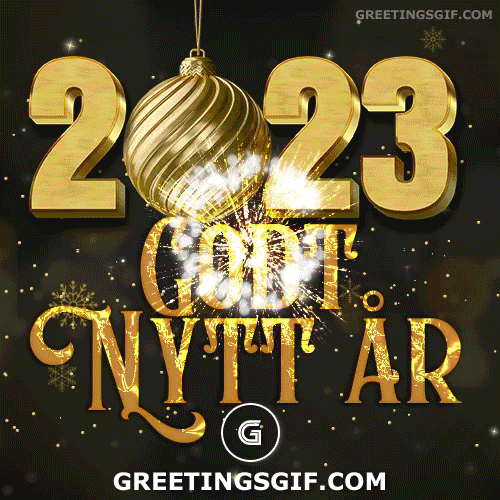 Godt Nytt år GIF - 1506 2 Godt nytt år GIF 2023 Happy New Year Norwegian
