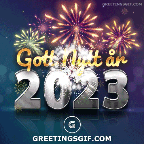 Gott Nytt år GIF - 1488 8 Gott nytt år gif 2023 Happy New Year Gif in Swedish