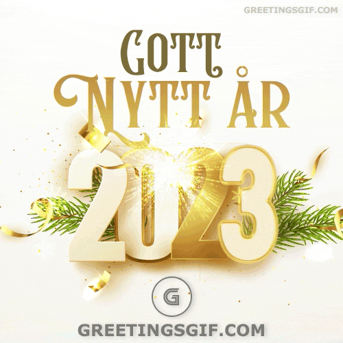 Gott Nytt år GIF - 1488 4 Gott nytt år GIF 2023 Happy New Year Swedish