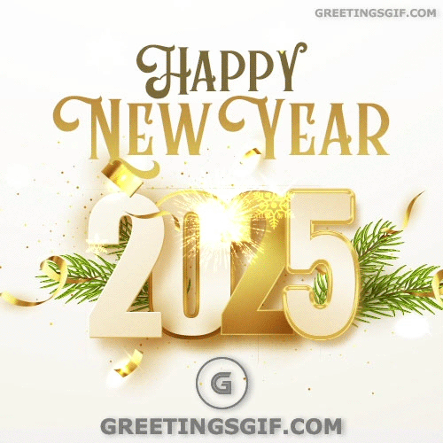 Happy New Year 2025 GIF Images for Animated Gifs