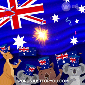 Happy New Year Australia GIFs - 1493 6 Happy New Year Australia Greetings Animation with Australian Flag