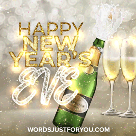 Animated Happy New Years Eve GIF Images - 1484 10 Best Animated Happy New Years Eve GIF Card with Champagne