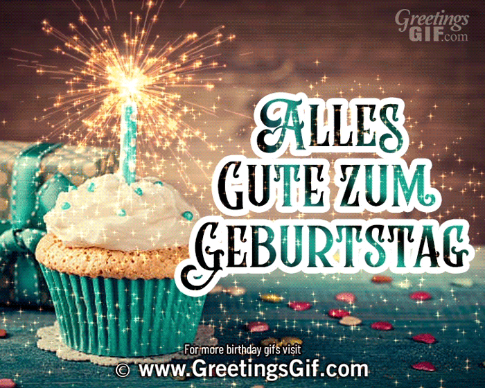 Alles Gute Zum Geburtstag 4 Alles Gute Zum Geburtstag Card Gif - Happy Birthday Gif in German