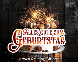 Alles Gute Zum Geburtstag Gif - Happy Birthday Gif in German
