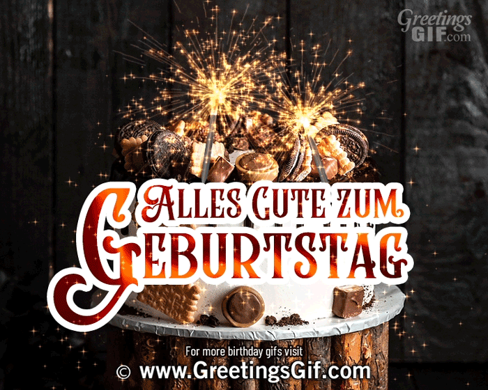 Alles Gute Zum Geburtstag 2 Alles Gute Zum Geburtstag Gif - Happy Birthday Gif in German