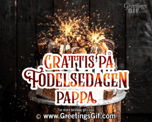 Grattis på födelsedagen pappa