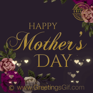Animated Happy Mother's Day Wishes Gif - Animated Happy Mother's Day Flowers Card Free Download