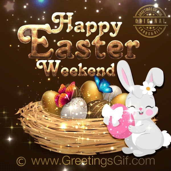 Beautiful Happy Easter Gif Greetings 16 Happy Easter Weekend GIF