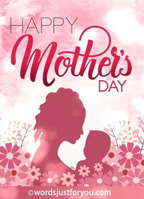 Happy Mothers Day Wishes 6 Beautiful Mother and Child Happy Mothers Day Animated Gif