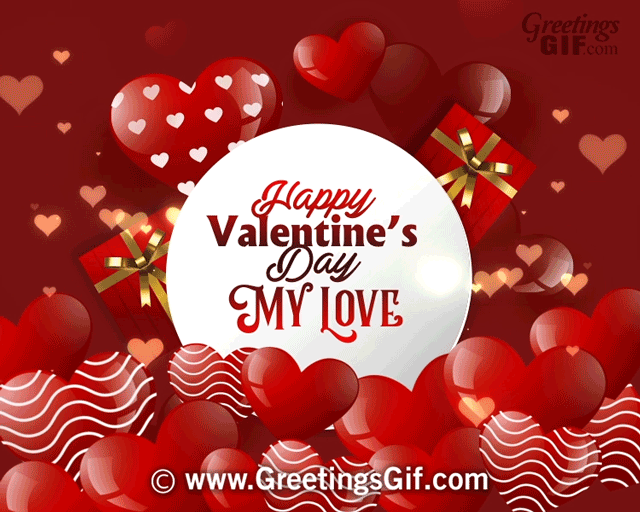 Happy Valentines Day My Love Gif 1509 for Animated