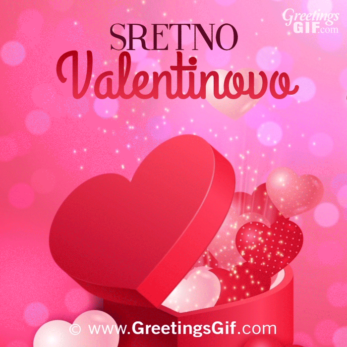 Sretno Valentinovo 2 Sretno Valentinovo Gif - Happy Valentine's Day Gif in Croatian