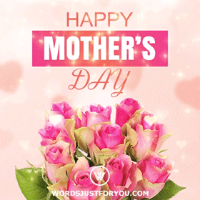 Floral Bouquet Happy Mother's Day Gif 8 Floral Bouquet Happy Mother's Day Gif with Glitter
