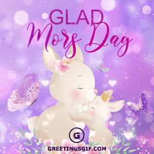 Glad Mors Dag Gif - Happy Mothers Day in Swedish Card