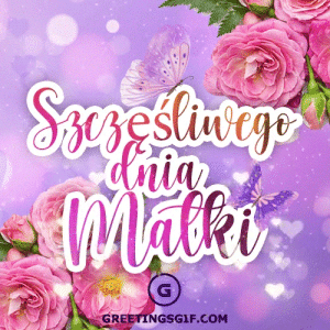 Szczęśliwego dnia Matki Gif - Happy Mothers Day in Polish Gif
