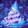 Beautiful Cupcake Happy Birthday Gif with Bokeh Glitter and Glowing Cupcake - Happy Birthday Gif New